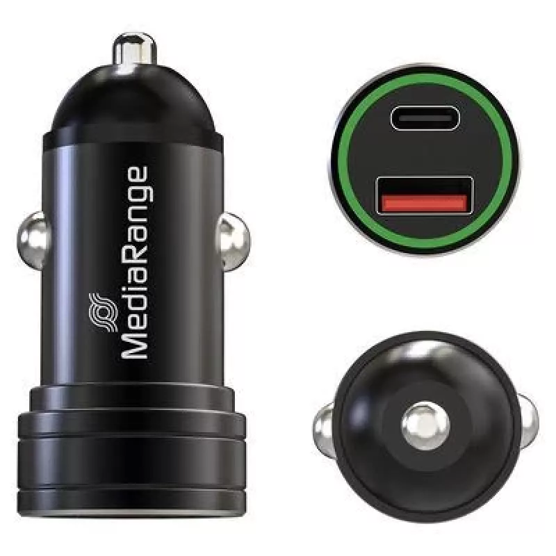 Cargador para dispositivos móviles MediaRange MRMA120 carga rápida negro