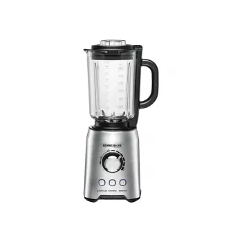 Batidora de mesa Rommelsbacher MX 1250 — 1200 W, 1,75 l jarra de cristal, Acero inoxidable