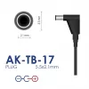 Akyga AK-TB-17 Fuente de alimentación universal, 12 V, 2 A, 24 W, 5,5 x 2,1 mm, 1,4 m