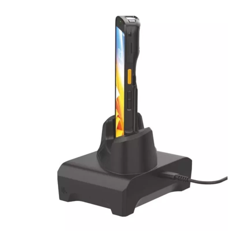 Base de carga de una sola ranura solo carga – compatible con correa de mano y empuñadura de pistola – requiere cable USB-C