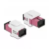 Módulo Keystone DeLOCK SC simplex conector hembra a SC simplex conector hembra