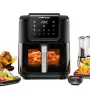 Freidora de aire Rommelsbacher FRH 1700 Single 8 L de sobremesa 1700 W con 10 programas e indicador LED
