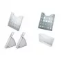 Expositor de folletos helit, DIN A4 vertical, transparente para montaje en pared o uso sobre mesa, ampliable por etapas (H6102502)