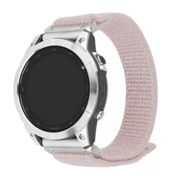 Fixed | Sporty Strap para Garmin QuickFit 22 mm | 160-210 mm | Oro rosa | Nailon