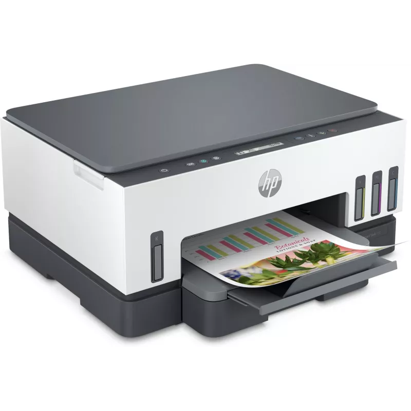 Impresora multifunción HP Smart Tank 720 — inyección térmica de tinta, color, A4, Wi‑Fi, dúplex, 4800x1200 dpi
