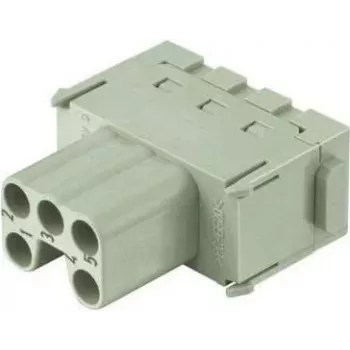 Conector rectangular industrial Han 5 Mod bu-ES 16A de Harting, modelo 09 14 005 2716