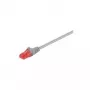 Wentronic Goobay Cable patch CAT 6, U/UTP, gris, 0,5 m - LSZH libre de halógenos, cobre (93668)