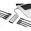 Hub USB-C DELOCK 64323 — host USB 3.2 Gen 2 Type-C, HDMI + 2× USB-A + 2× USB-C, 10 Gbit/s, gris