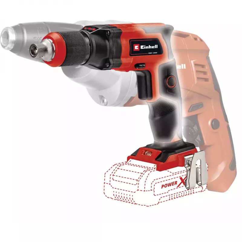 Einhell TE-DY 18 Li-Solo. Velocidad en vacío: 4000 rpm. Fuente de energía: batería, voltaje de batería: 18 V. Ancho: 980 mm. Peso del paquete: 2,8 kg, Ve
