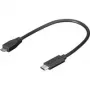Wentronic Goobay cable USB 2.0 conector micro (Type-B) > conector USB-C, 0,2 m - USB 2.0 HighSpeed (67895)