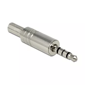 Conector macho de cable DeLOCK 65546 3,5 mm plateado