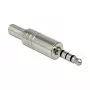 Conector macho de cable DeLOCK 65546 3,5 mm plateado