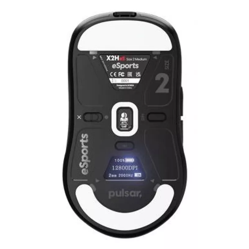 Ratón USB óptico inalámbrico X2H V3/MEDIUM negro PX2H3ES21 Pulsar