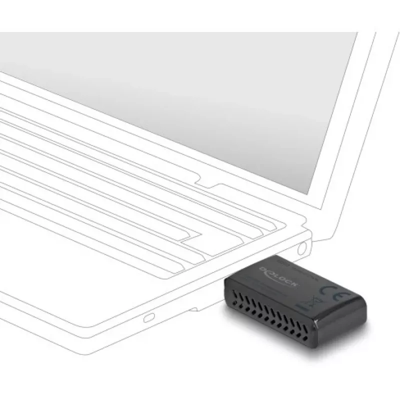 Adaptador USB Wi-Fi 6 Dual Band DeLOCK AX1800 1201 + 574 Mbps