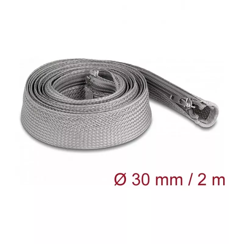 Funda trenzada DeLOCK 20831 2m x 30mm gris