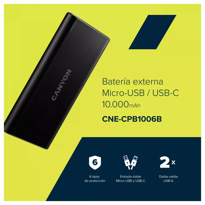 Cargador portátil Canyon PB-106 10000 mAh