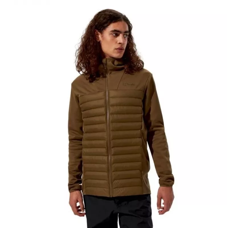 Chaqueta híbrida con capucha Berghaus Vaskye para hombre talla L marrón