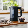 Adler AD 1379b hervidor eléctrico, 1,7 l, 2200 W, base giratoria de 360°, negro