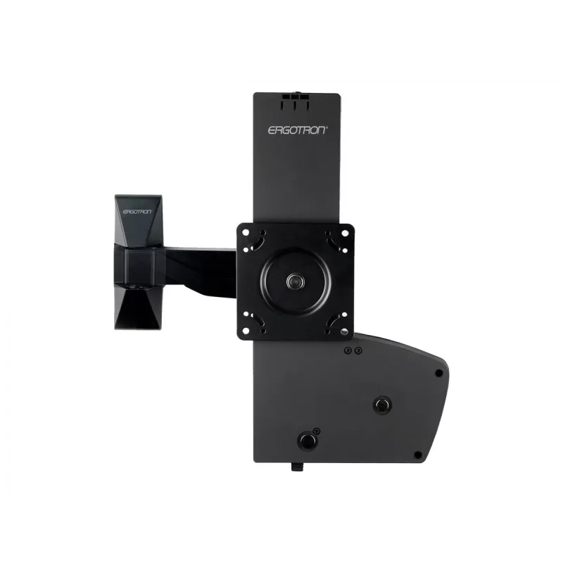 Ergotron Glide Wall Mount LD-X - kit de montaje (brazo articulado, adaptador VESA, elementos de fijación, conjunto elevador) para pantalla LCD - negro - pantalla