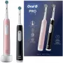 Cepillo de dientes eléctrico Oral-B Pro 1 Duo — negro/rosa, 2 modos de limpieza