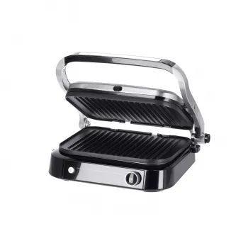 Parrilla de contacto SEVINI Pro, KG 2395 (plateado/negro, 1.800 vatios)