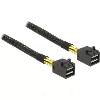 Delock - cable SAS interno - SAS 6Gbit/s - 4x Mini SAS HD (SFF-8643) a 4x Mini SAS HD (SFF-8643) - 1,0m - para ref.: 62703, 62704 (83387)
