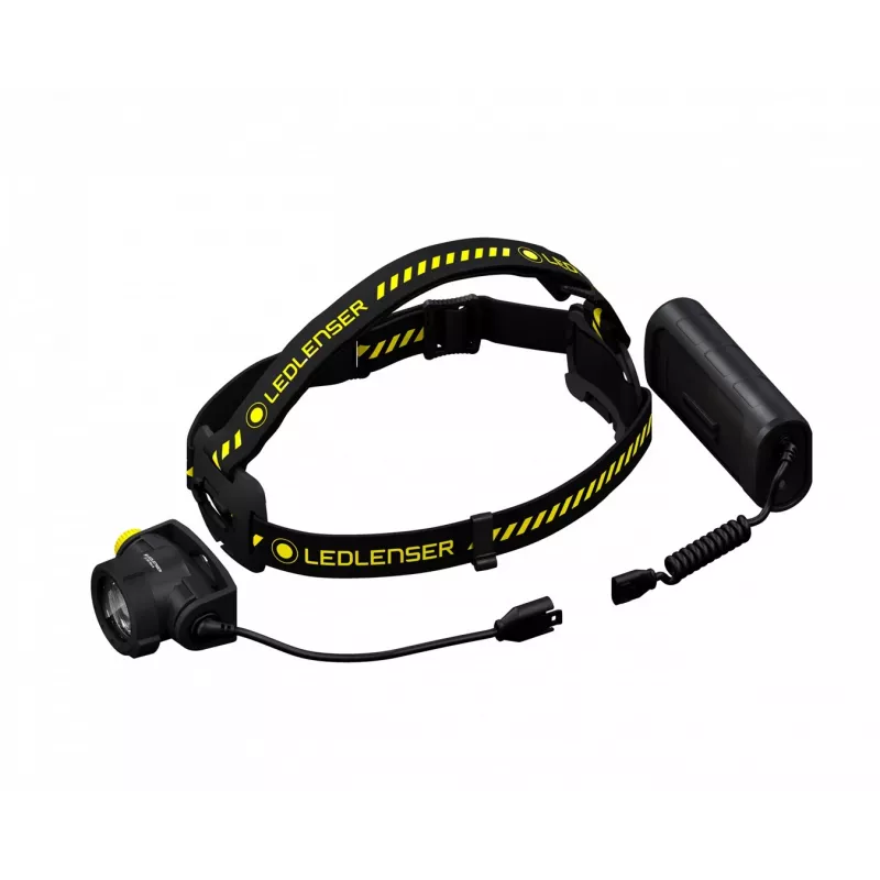 Linterna frontal Led Lenser H15R Work negra amarilla
