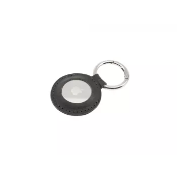 Funda protectora de piel para Apple AirTag FIXED FIXWAT-C2-BK piel vacuna auténtica negra bolsillo compacto