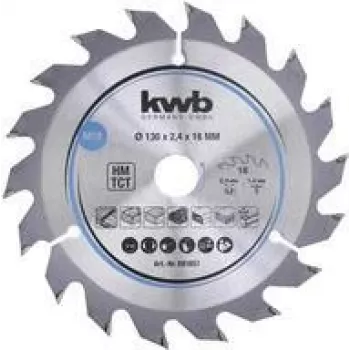 Hoja de sierra circular KWB 581857 13 cm para madera dura plástico contrachapado madera blanda