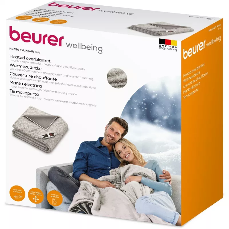 Beurer HD 150 XXL manta eléctrica, lavable, 6 niveles de calor