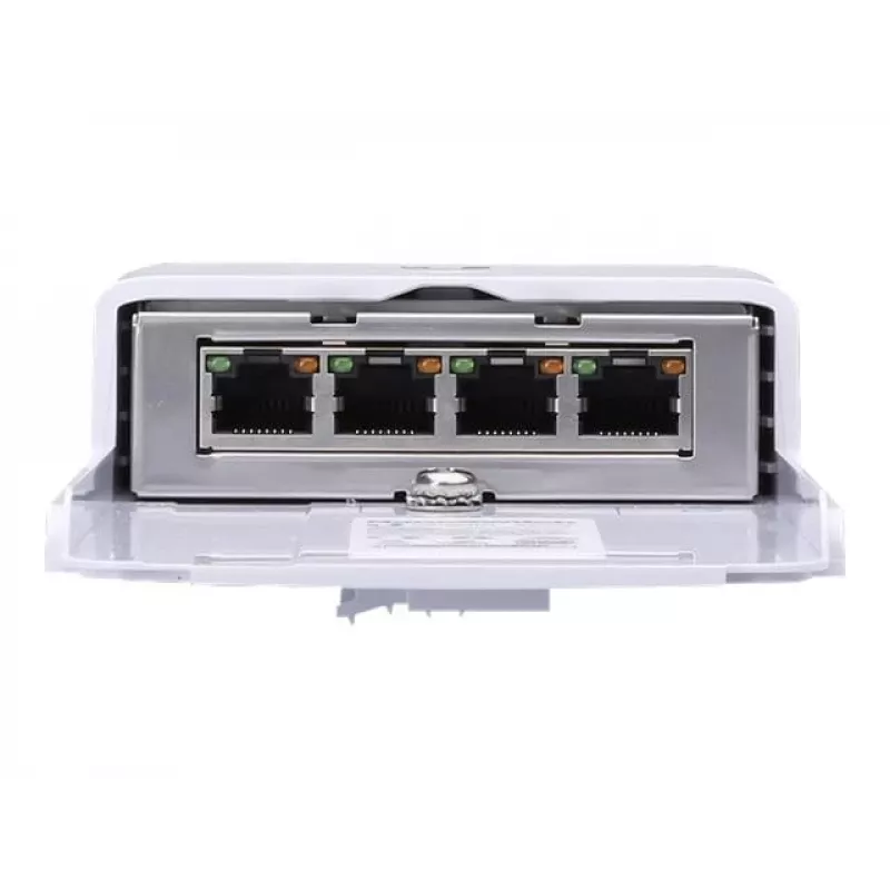 Conmutador UBIQUITI NanoSwitch Gigabit Ethernet PoE, 4x Gigabit RJ-45, 4x puertos PoE, presupuesto 36 W, 24 V DC