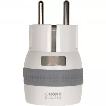 Adaptador de enchufe inteligente HOMEPILOT 11301001 blanco — interruptor remoto Wi-Fi para electrodomésticos