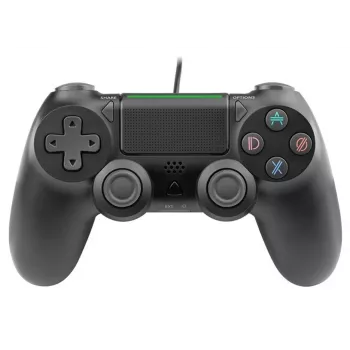 Mando con cable TRACER SHOGUN PRO negro — 16 botones, analógico/digital, cable de 1,5 m, vibración, PC/PS4/PS3