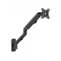 Soporte de pared para monitor Gembird MA-WA1-02, de un brazo, para pantallas de 17 inch-27 inch, VESA 75x75-100x100, carga máx. 7 kg, aluminio, negro