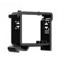 Soporte DIN Ajax ASP negro para montaje en carril, modelo 51170.132.BL