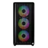 Montech X5M (B) caja de PC Micro Tower – Micro-ATX/Mini-ITX, 3x120mm frontal, 1x120mm trasero, compatible con fuentes ATX, 2x3,5 pulgadas + 4x2,5 pulgadas, negra