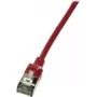 Cable de red LogiLink fino U/FTP rojo RJ-45 Cat6a 0,3 m