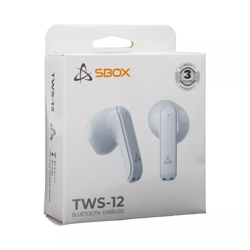 Auriculares SBOX EB-TWS12 blancos