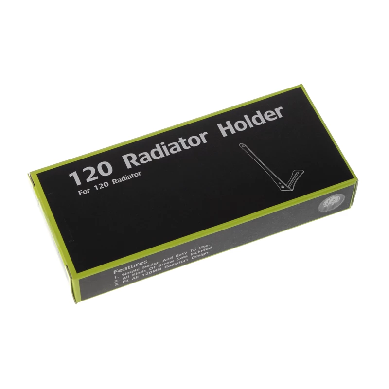 Soporte para radiador BitsPower BP-120RADHV2-BK — soporte de montaje negro para radiadores de 120 mm