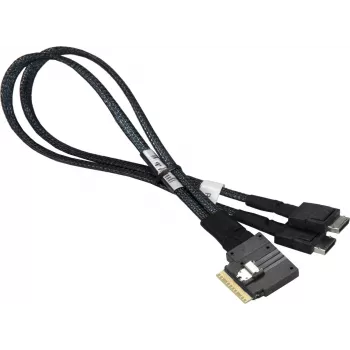 Supermicro CBL-SAST-0388L-02 - Cable SATA / SAS - con sidebands - Mini SAS (SFF-8087) (M) a SATA, sideband (H) - 90 cm