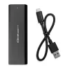 Qoltec 50312 carcasa para SSD M.2 NVMe, USB Type-C, negra