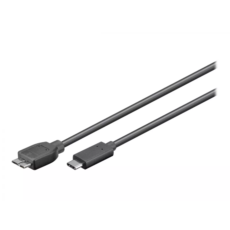 Wentronic goobay - Cable USB - Micro-USB Type-B (conector macho) a USB-C (conector macho) - USB 3.1 - 60 cm - conector C reversible (67995)