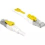 Cable de red DeLOCK 85330 RJ-45 Cat6a 0,5 m blanco