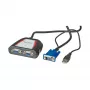Distribuidor de vídeo VGA portátil, 2x, 250 MHz, VGA, 2x VGA, gris, 250 MHz, 0,65 m, 1920 x 1440