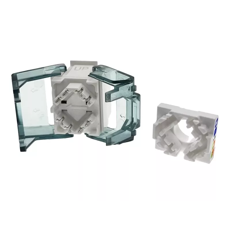 Módulo Keystone RJ45 Alantec MB007-1 UTP Cat.6A Plus prueba de calidad USA