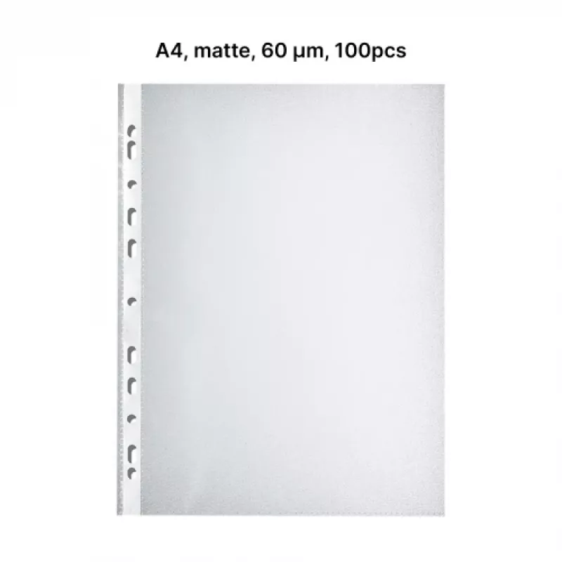 AD Class funda perforada Orange Peel A4 60 µm, bolsa de 100 uds.
