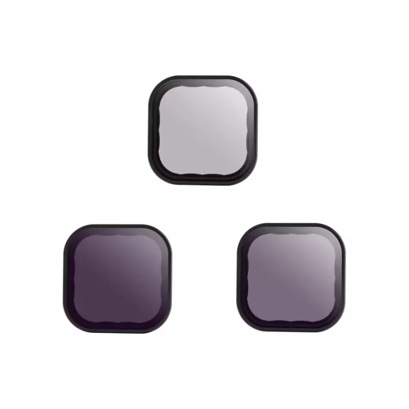 Set de filtros ND 8/16/32 Telesin para GoPro Hero 9 / Hero 10 / Hero 11 / Hero 12 / Mini (GP-FLT-902)