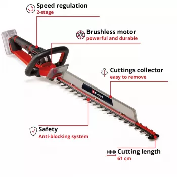 Cortasetos de batería Einhell 3410935 18V litio-ion 2,65 kg