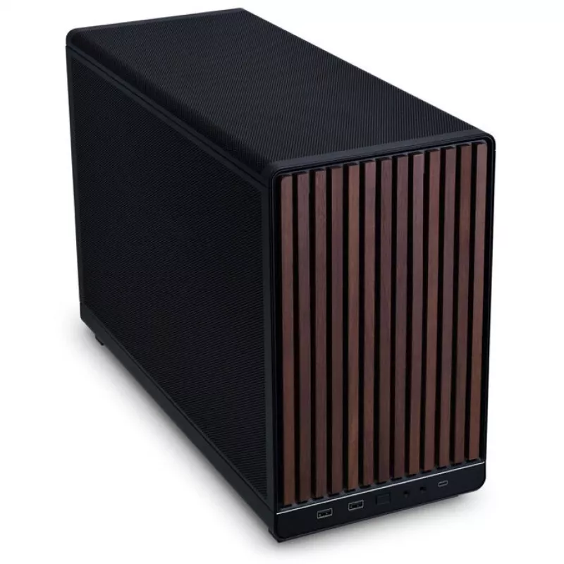 Panel frontal Lian Li DAN Cases A3-mATX Wood Edition, nogal / negro