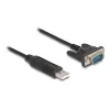 DeLOCK Adaptador USB 2.0 a serie RS-232 50 cm FTDI Negro